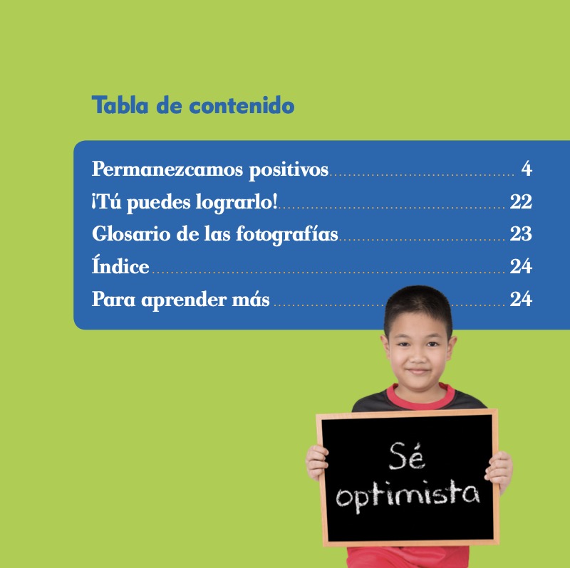 Construyendo el carácter: Ser optimistas book cover