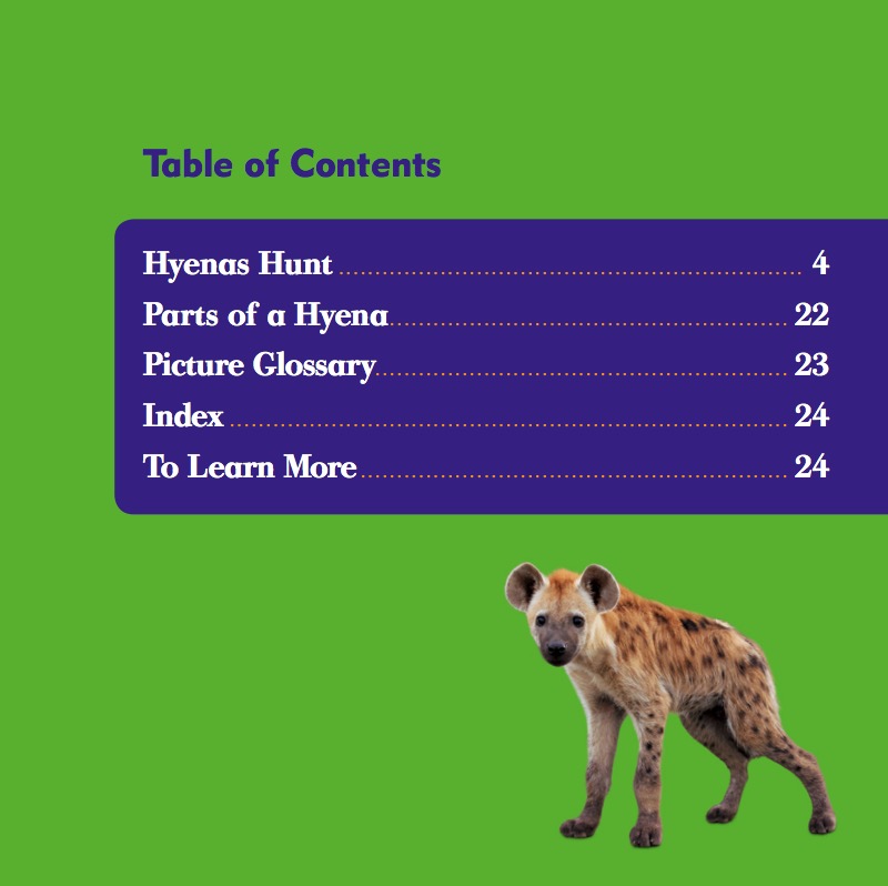 My First Animal Library: Hyenas book cover