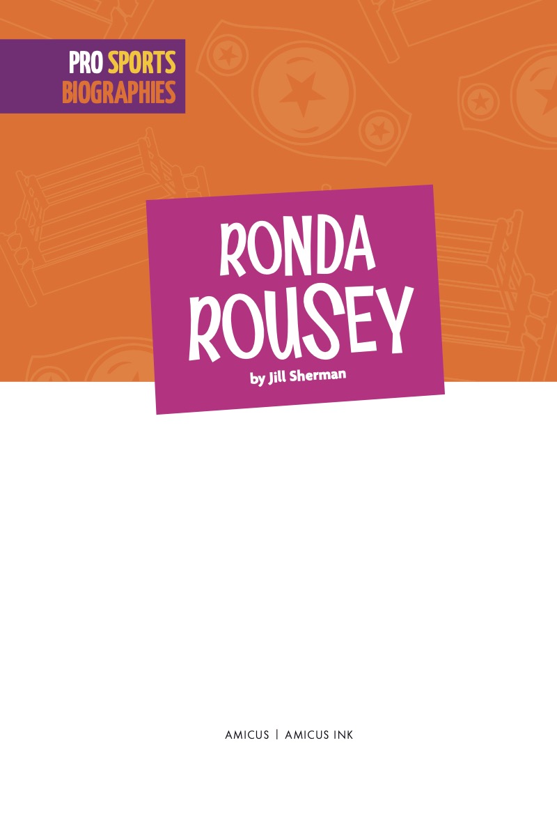 Pro Sports Biographies: Ronda Rousey book cover