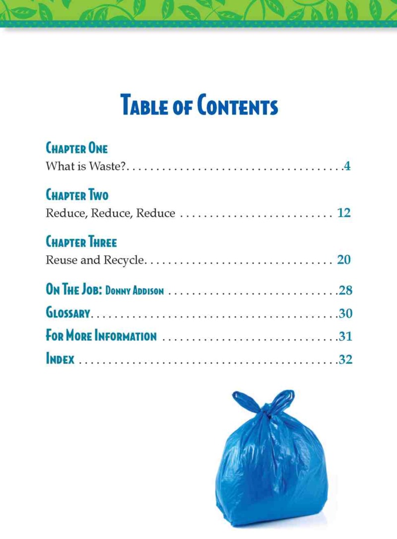 Reducing Waste book cover