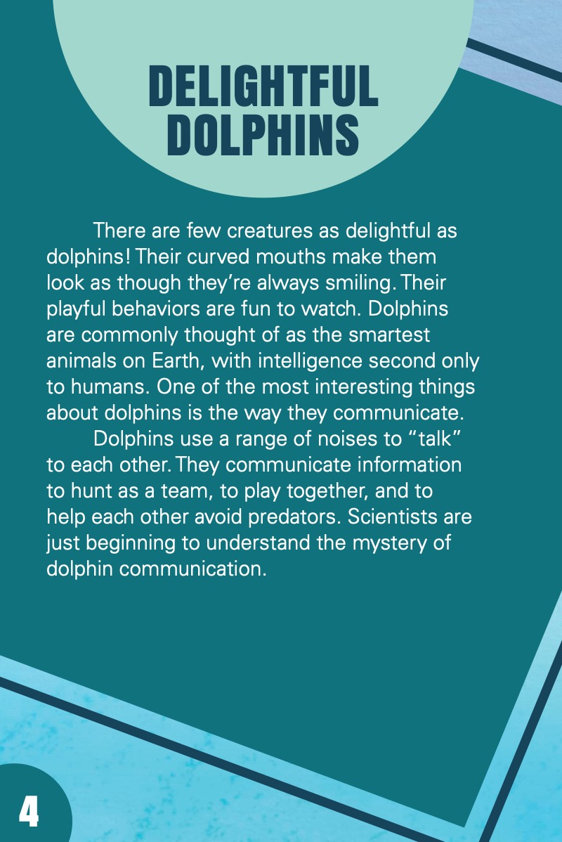 How Do Dolphins Communicate? — page 1