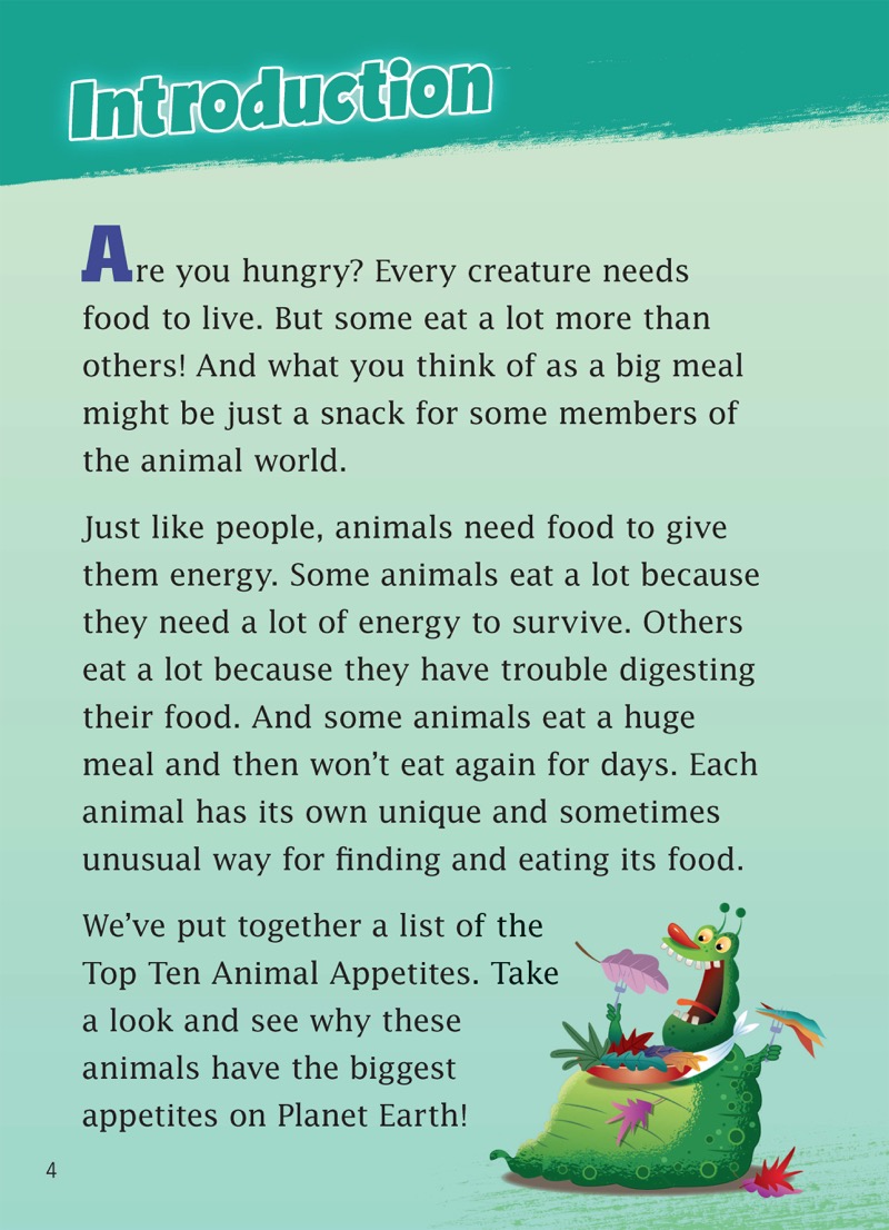 Top Ten Animal Appetites — page 1