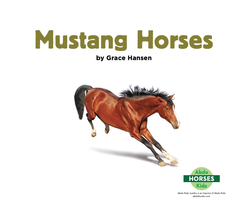 Mustang Horses book cover