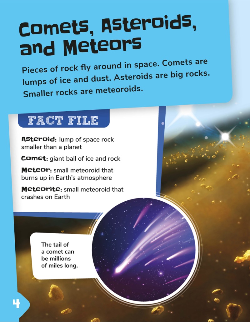Space Detectives: Comets, Asteroids, and Meteors — page 1