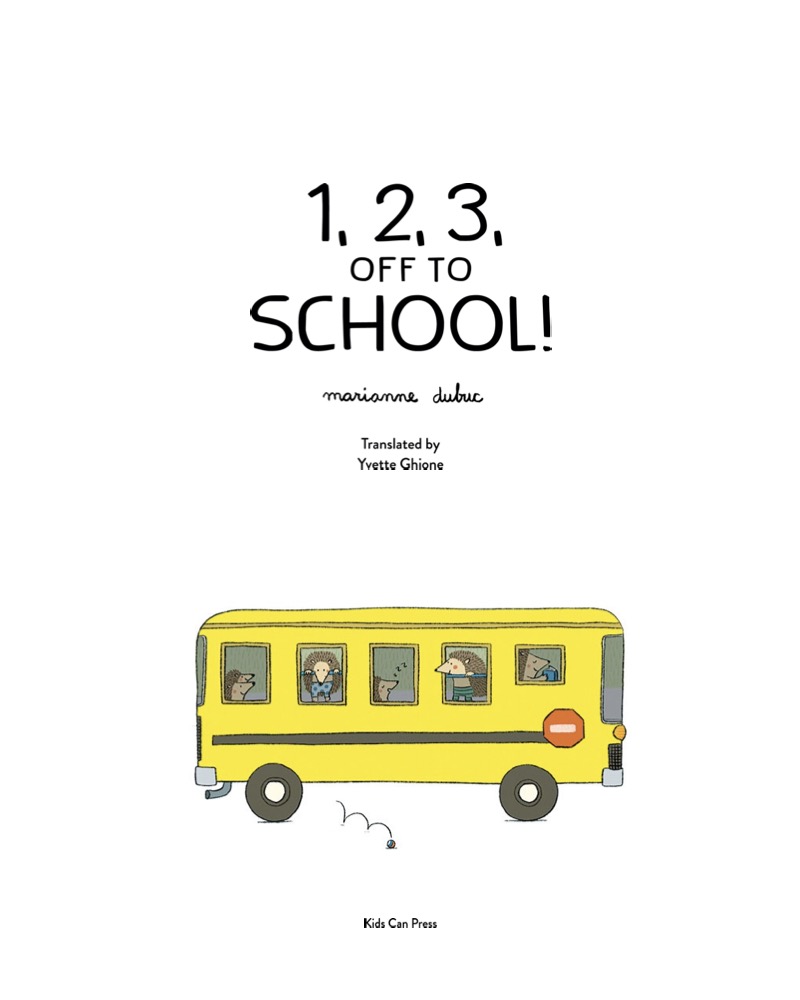 1, 2, 3, Off to School! book cover