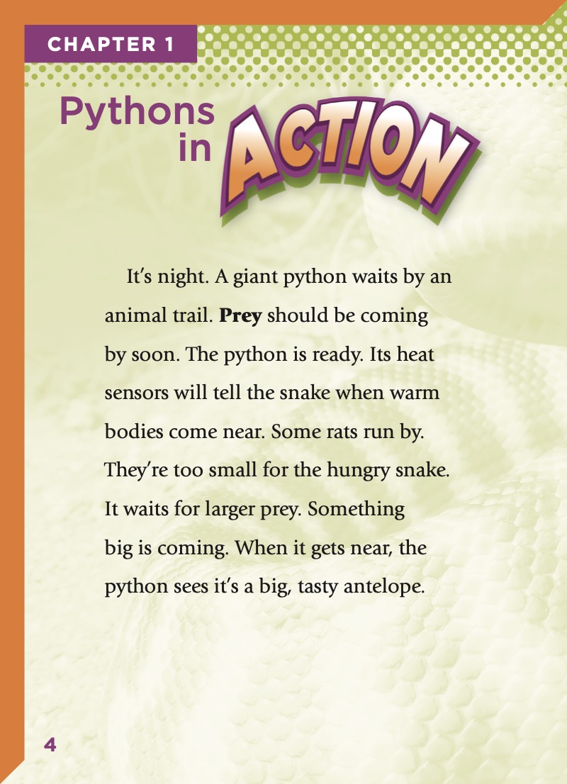 Slithering Snakes: Pythons — page 1