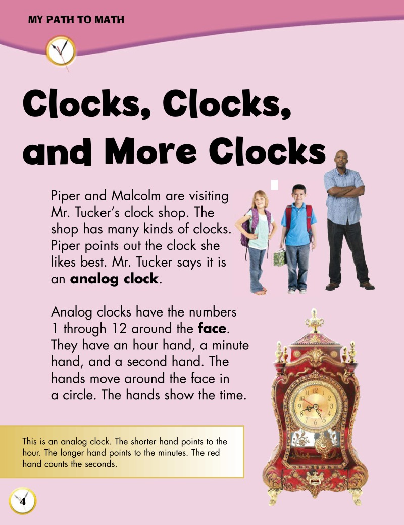 Time Word Problems (My Path to Math) — page 1