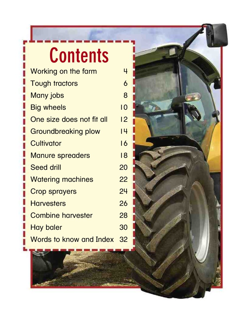 Vehicles on the Farm book cover