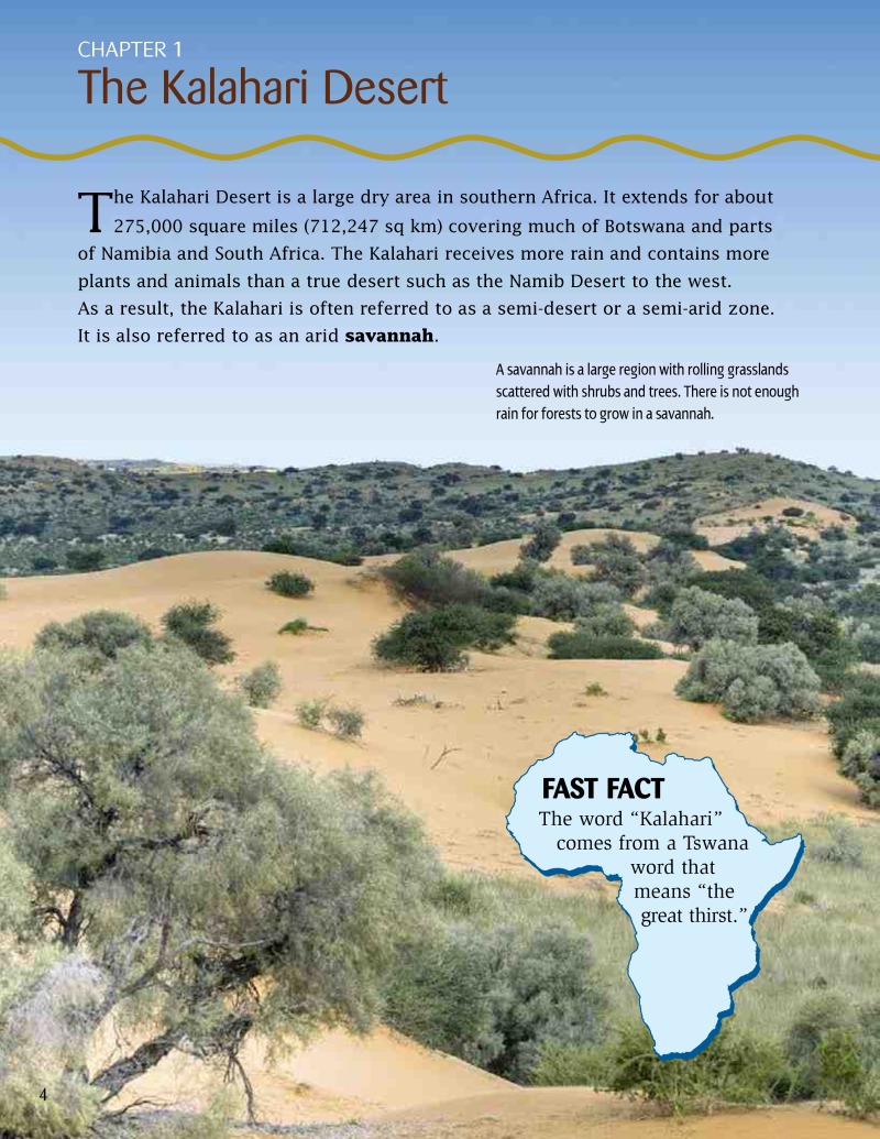The Kalahari Desert — page 1