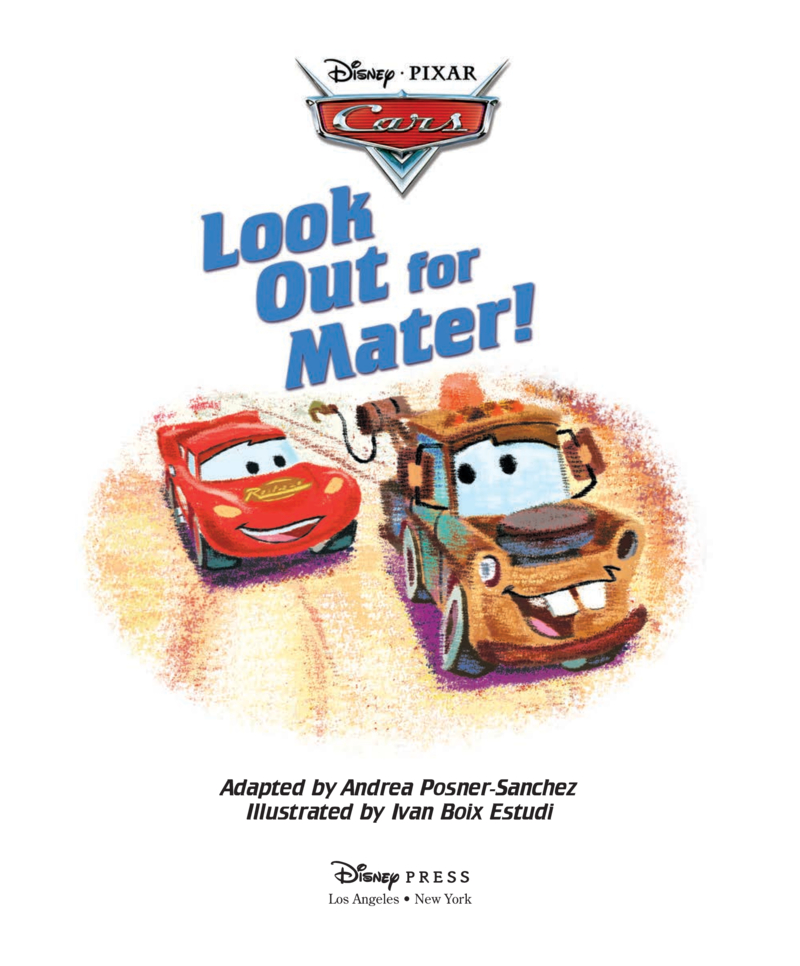 Look Out for Mater! book cover