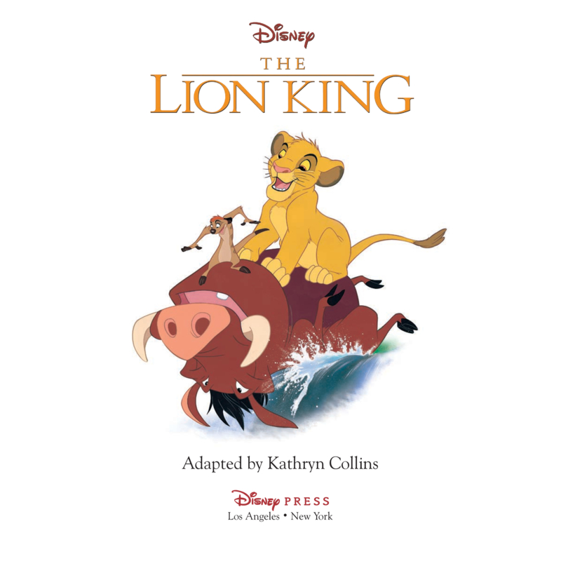The Lion King book cover