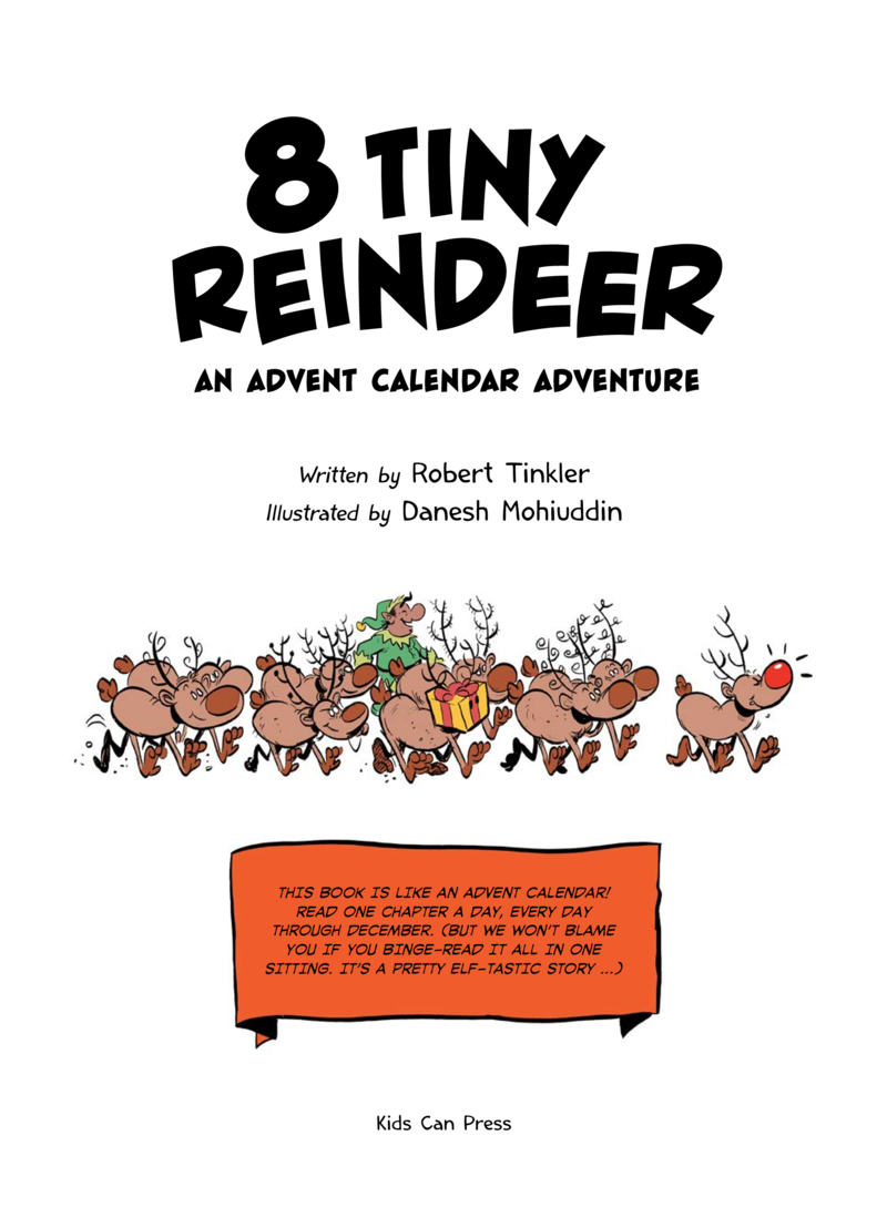 8 Tiny Reindeer: An Advent Calendar Adventure book cover