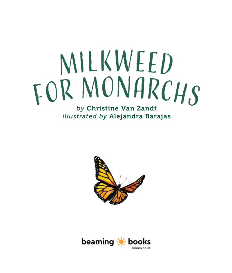 Milkweed for Monarchs book cover