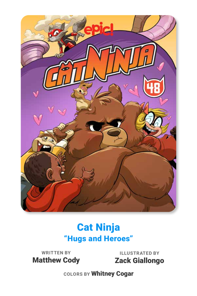 Cat Ninja Book 48: Hugs and Heroes book cover