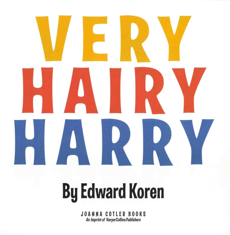 Very Hairy Harry book cover