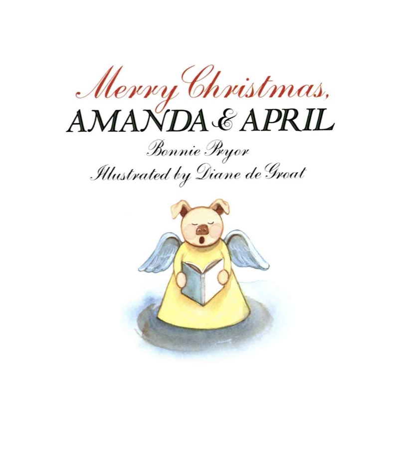 Merry Christmas Amanda and April book cover