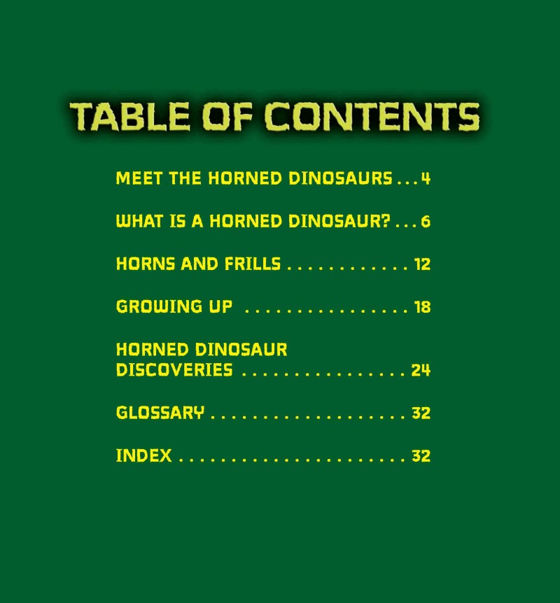 Horned Dinosaurs book cover