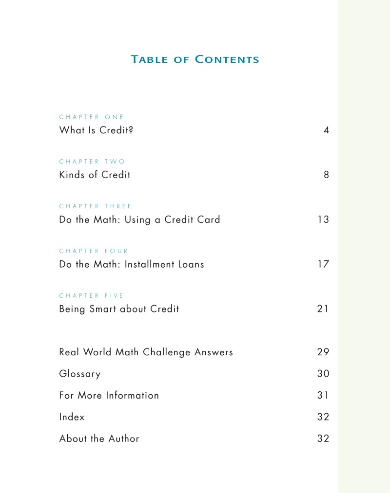 Real World Math: Using Credit Wisely book cover