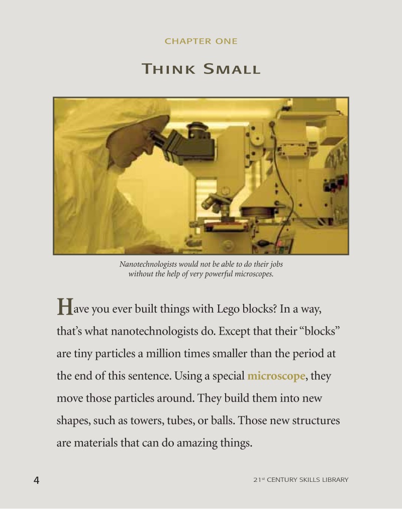 Cool Science Careers: Nanotechnologist — page 1