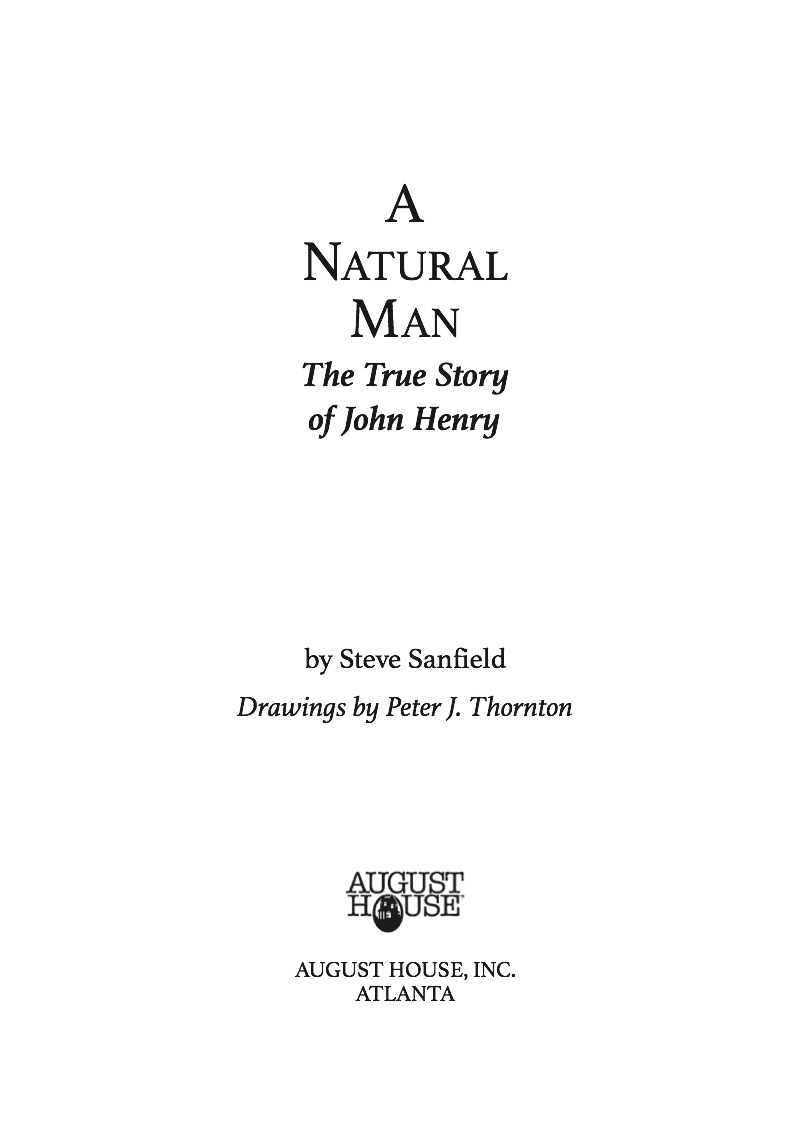 A Natural Man: The True Story of John Henry book cover