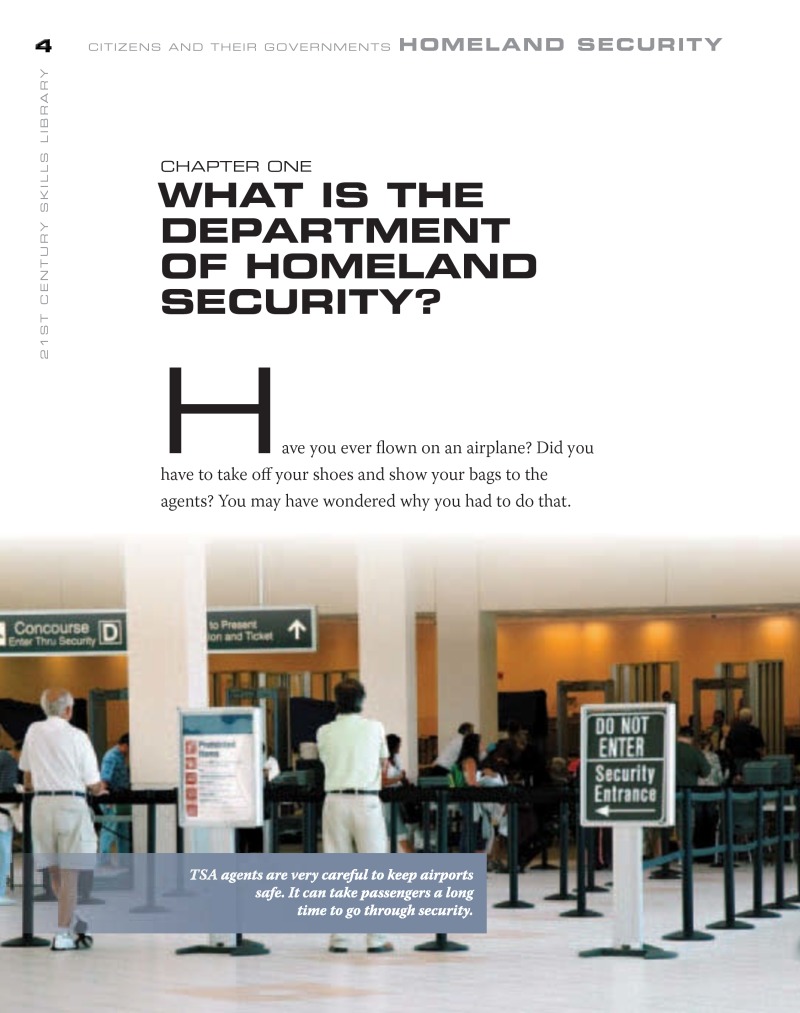 Citizens And Their Governments: Homeland Security — page 1