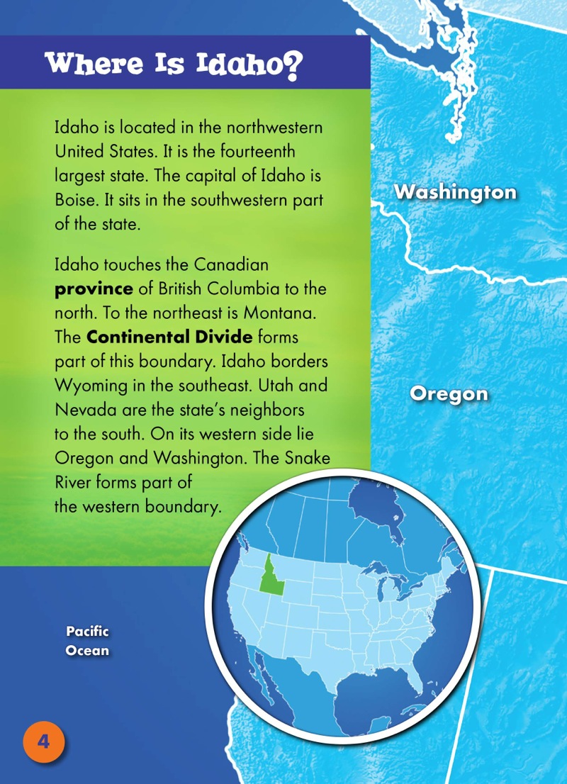 Exploring the States: Idaho — page 1