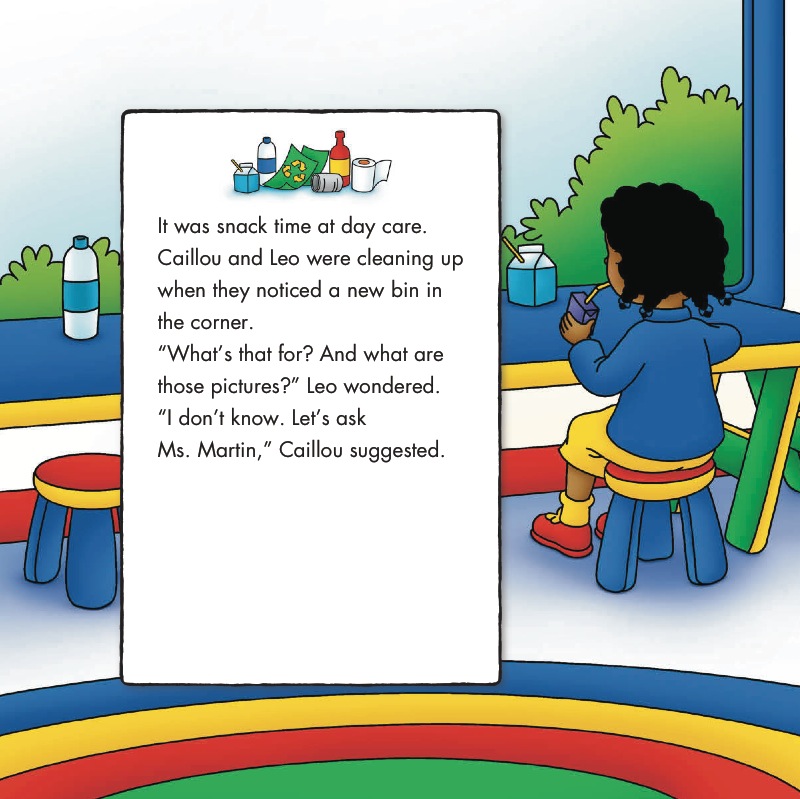 Caillou Learns to Recycle — page 1