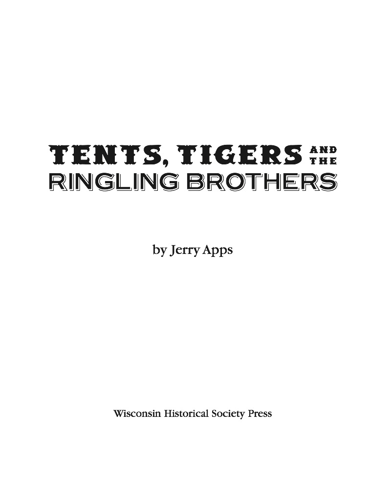 Tents, Tigers and the Ringling Brothers book cover
