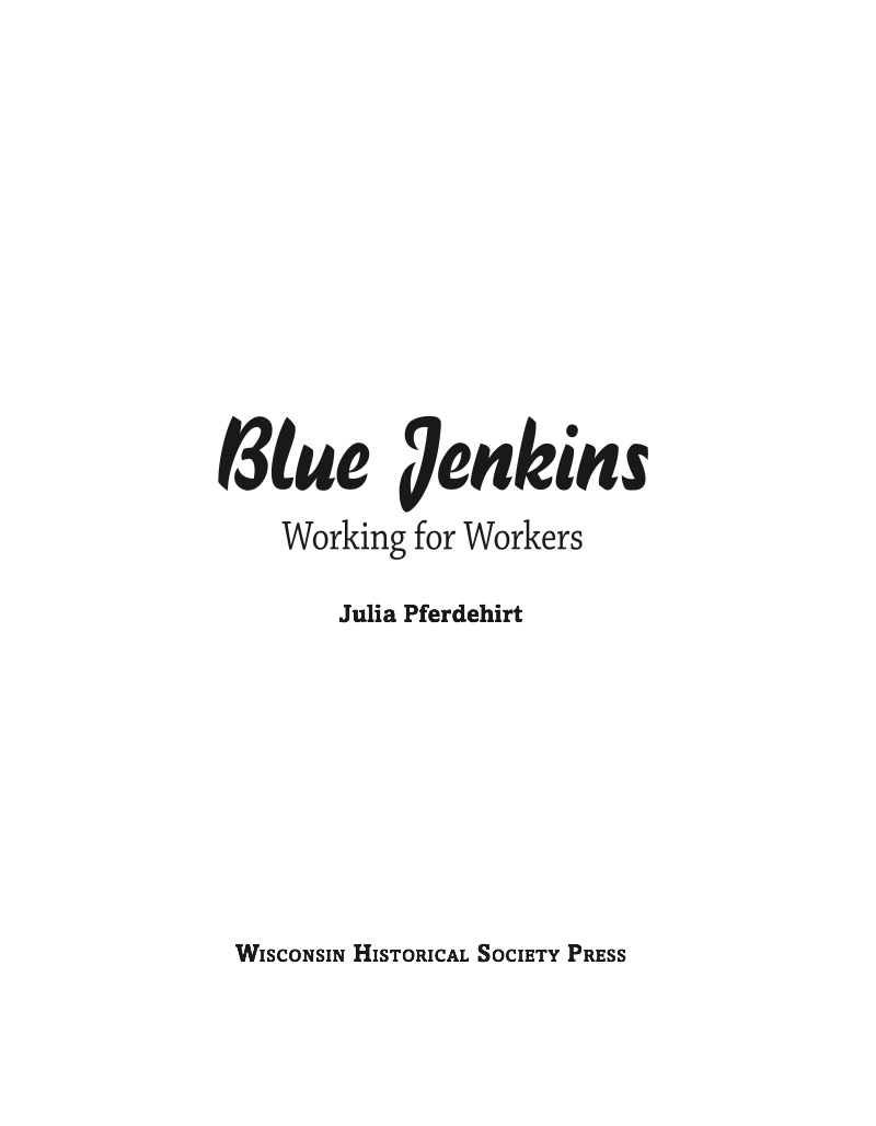 Blue Jenkins: Working for Workers book cover