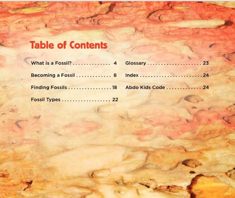 Fossils book cover