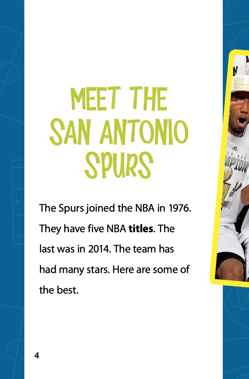 Superstars Of The San Antonio Spurs — page 1