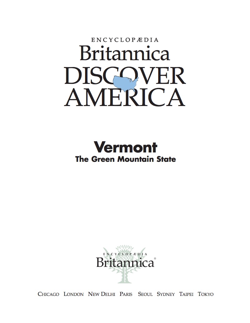 Vermont: The Green Mountain State book cover
