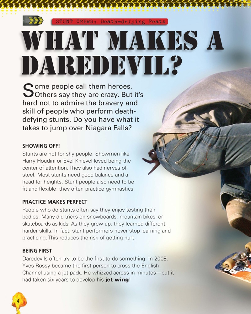 Stunt Crews: Death-Defying Feats — page 1