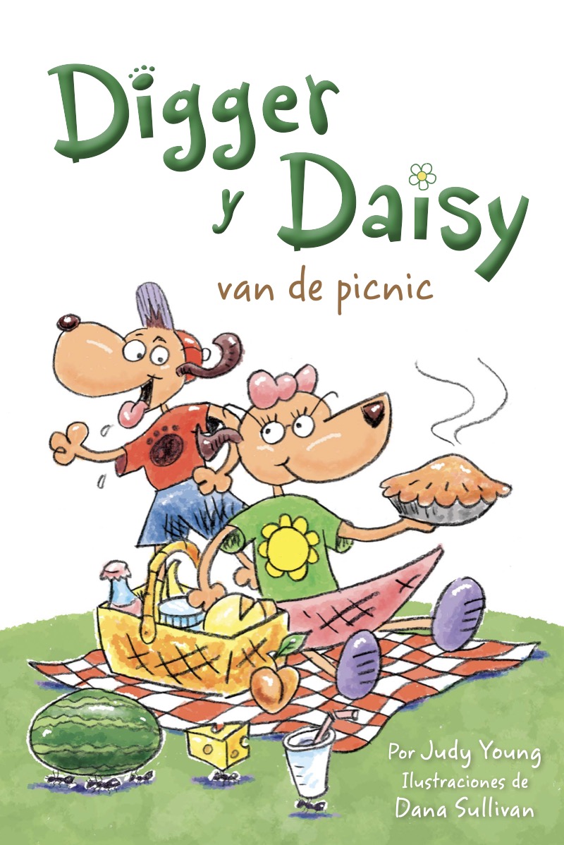 Digger y Daisy van de picnic (Digger and Daisy Go on a Picnic) book cover