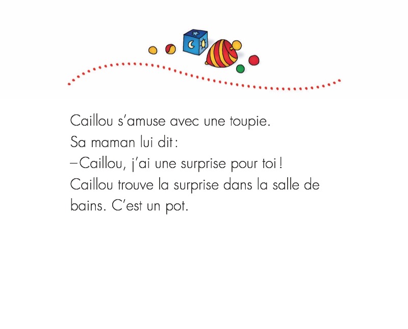 Caillou Le pot — page 1