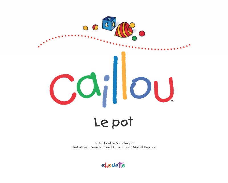 Caillou Le pot book cover