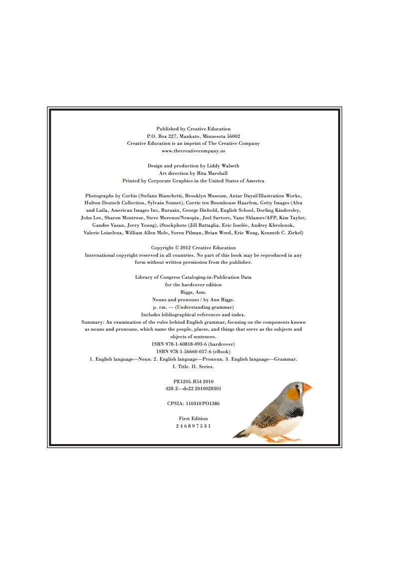 Nouns and Pronouns — page 1