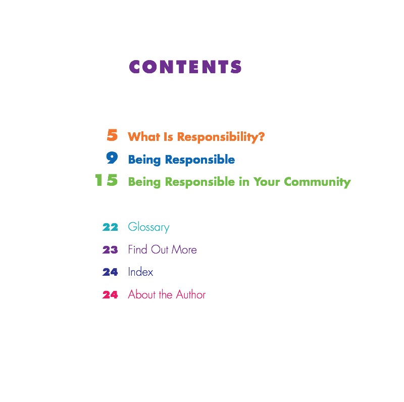 Responsibility book cover