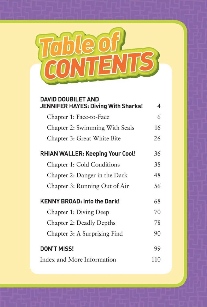 National Geographic Kids Chapters: Diving With Sharks! book cover
