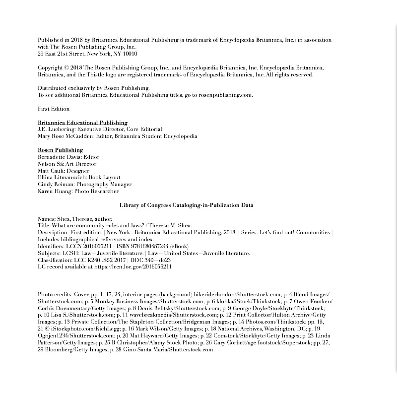What are Community Rules and Laws? — page 1