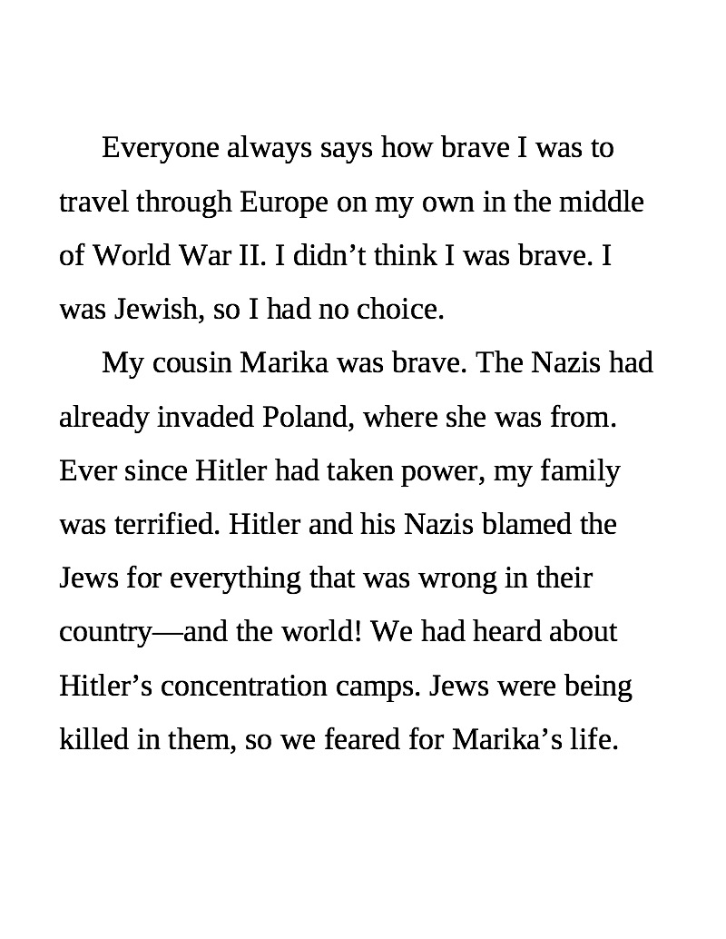 Hedy's Journey: The True Story of a Hungarian Girl Fleeing the Holocaust — page 1