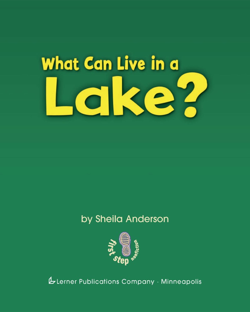 What Can Live in a Lake? book cover