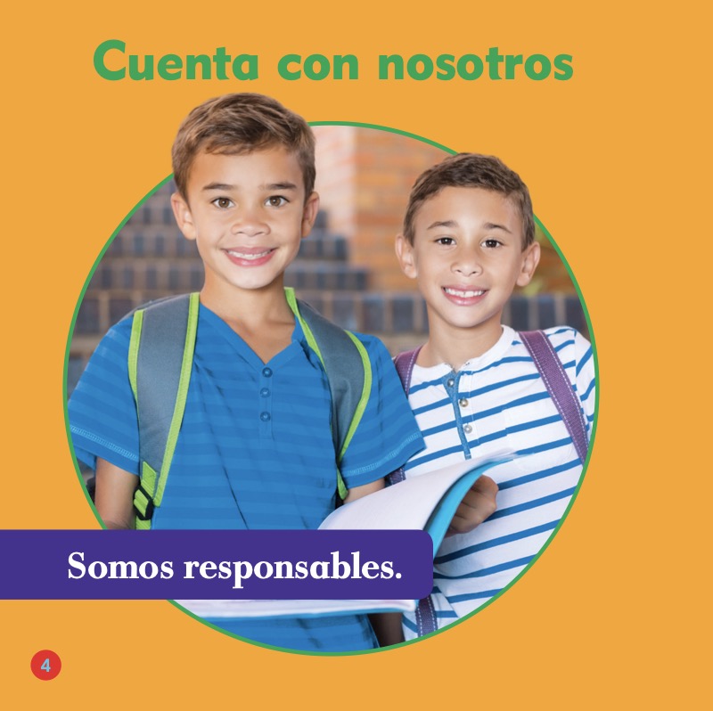 Construyendo el carácter: Ser responsable — page 1