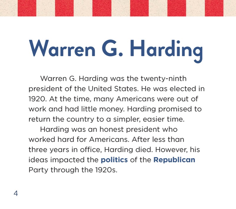 Warren G. Harding — page 1