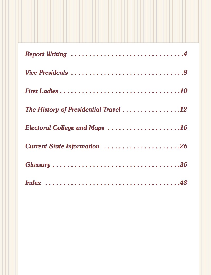 President Encyclopedia Cumulative Glossary and Index book cover