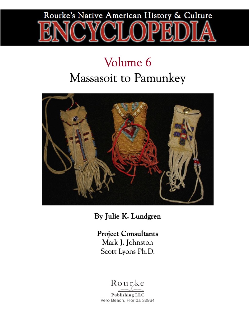 Native American Encyclopedia Massasoit To Pamunkey book cover