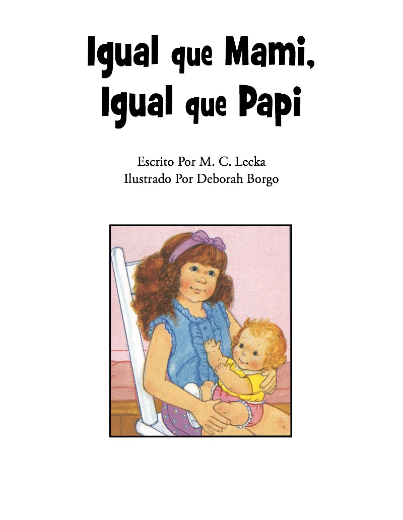 Igual que Mami, Igual que Papi book cover