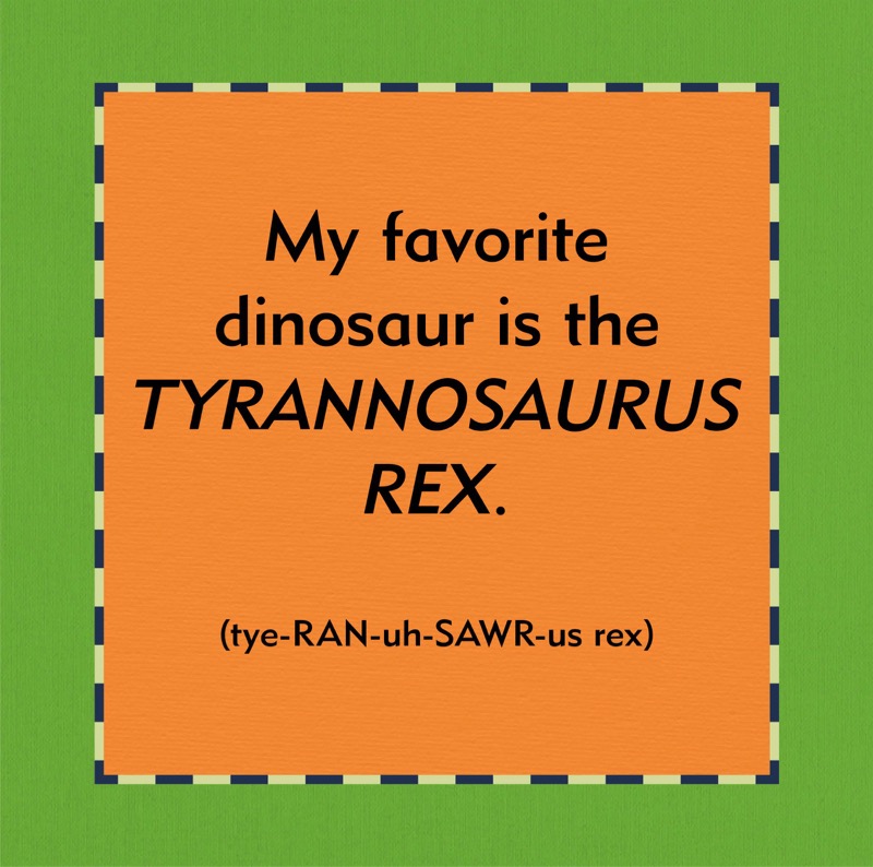 My Favorite Dino is The… — page 1