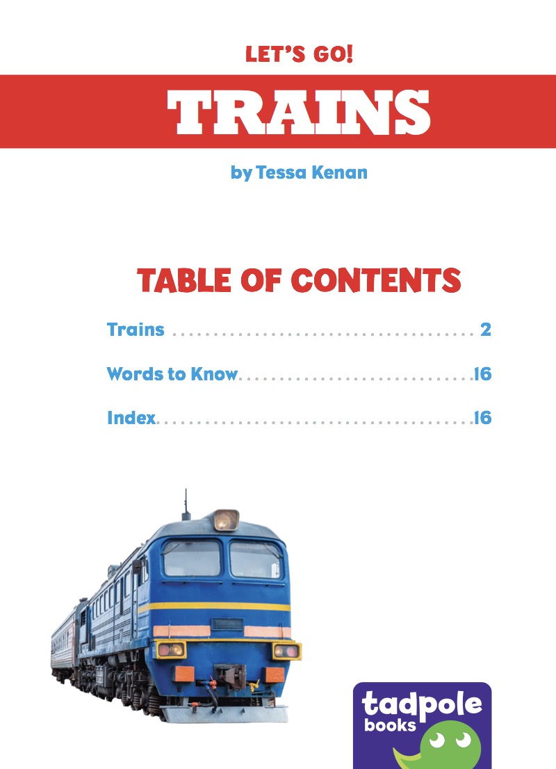 Trains book cover