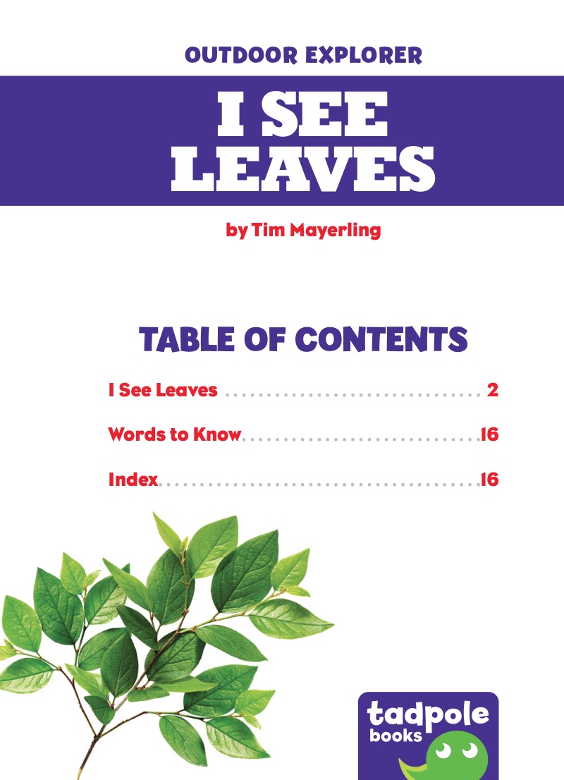 I See Leaves book cover